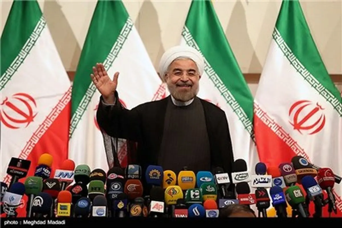 نشست خبری روحانی رئیس جمهور منتخب/تصاویر