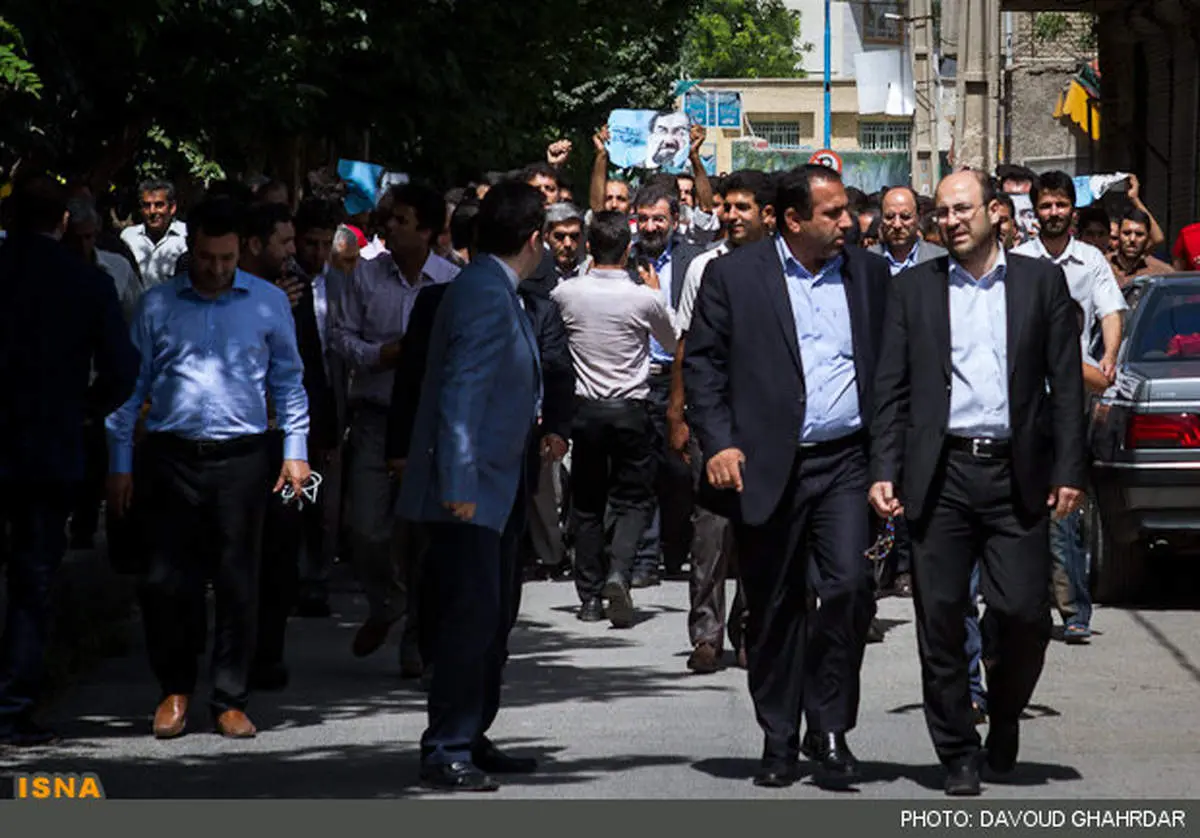 رضایی پای صندوق اخذ رای/ تصاویر