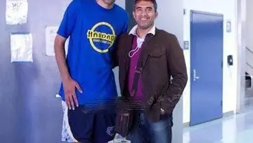 عکس/ عابدزاده در كنار بسكتباليست NBA