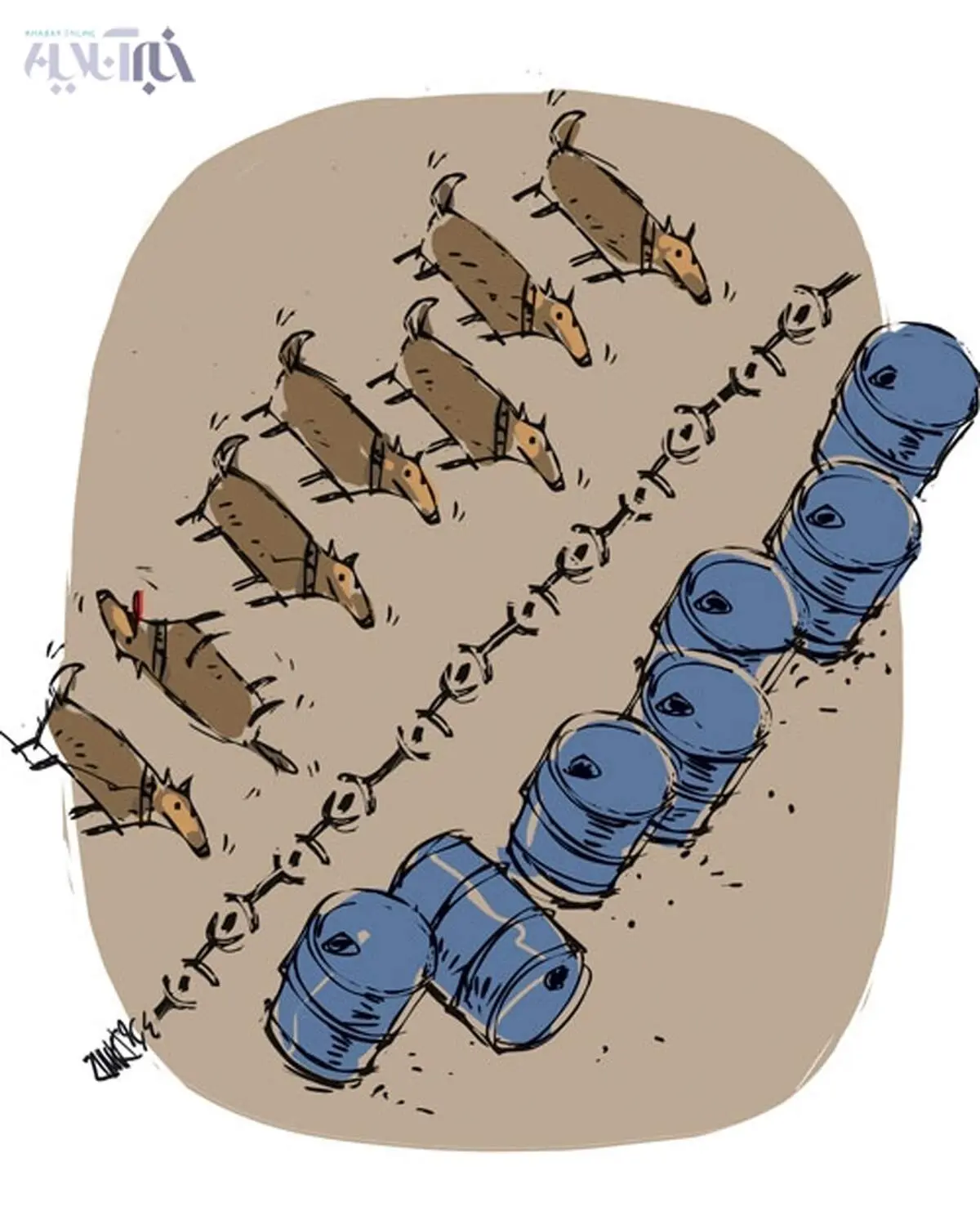 کاریکاتور/ تحریم سگی!