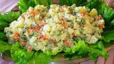 طرز تهیه سالاد روسی با کمی تغییرات