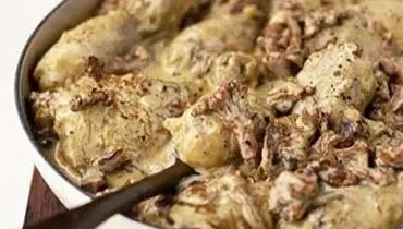 املت قارچ و پنیر