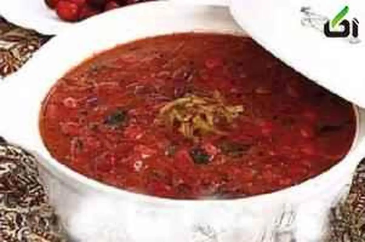 طرز تهیه آش زغال اخته