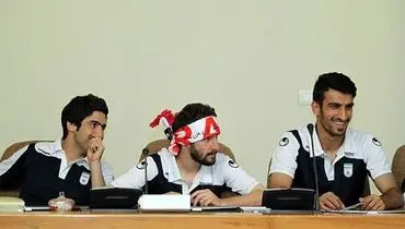 عکس/ تيپ عجيب خلعتبري در ديدار با رئيس جمهور