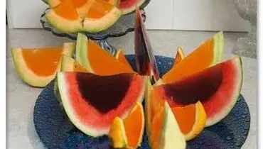 دسر طالبی با ژله