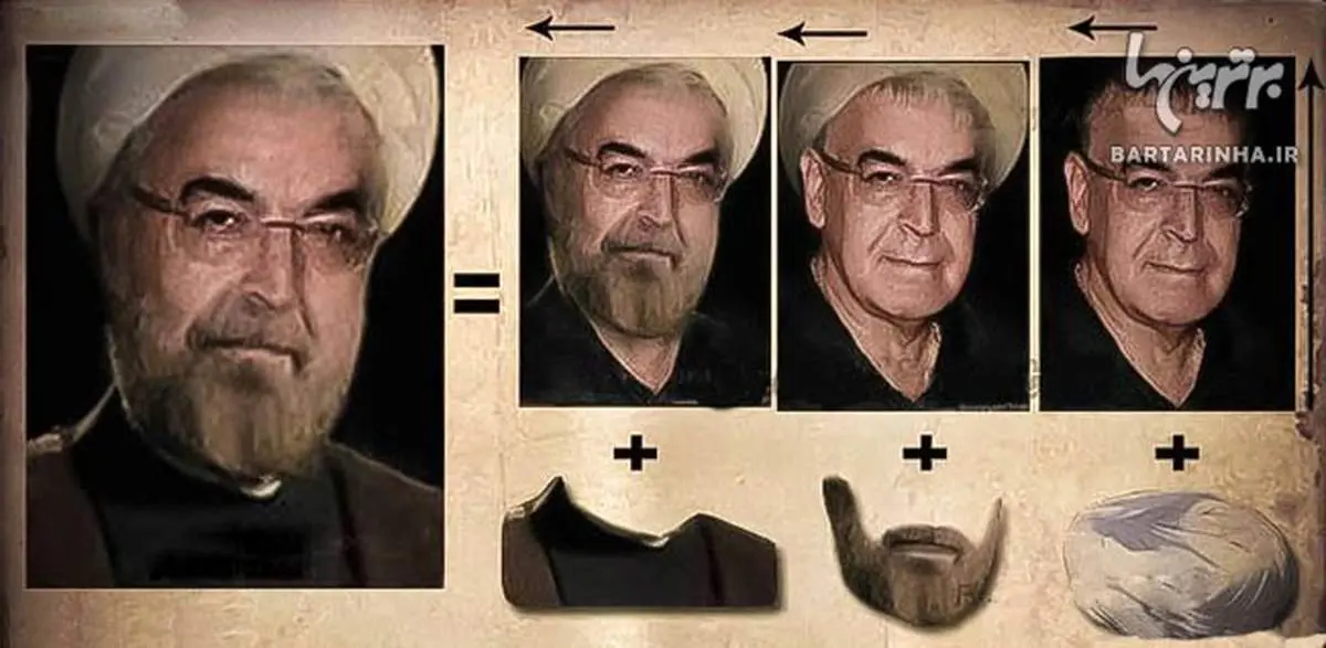 عکس/ شباهت جالب یک هنرپیشه به روحانی