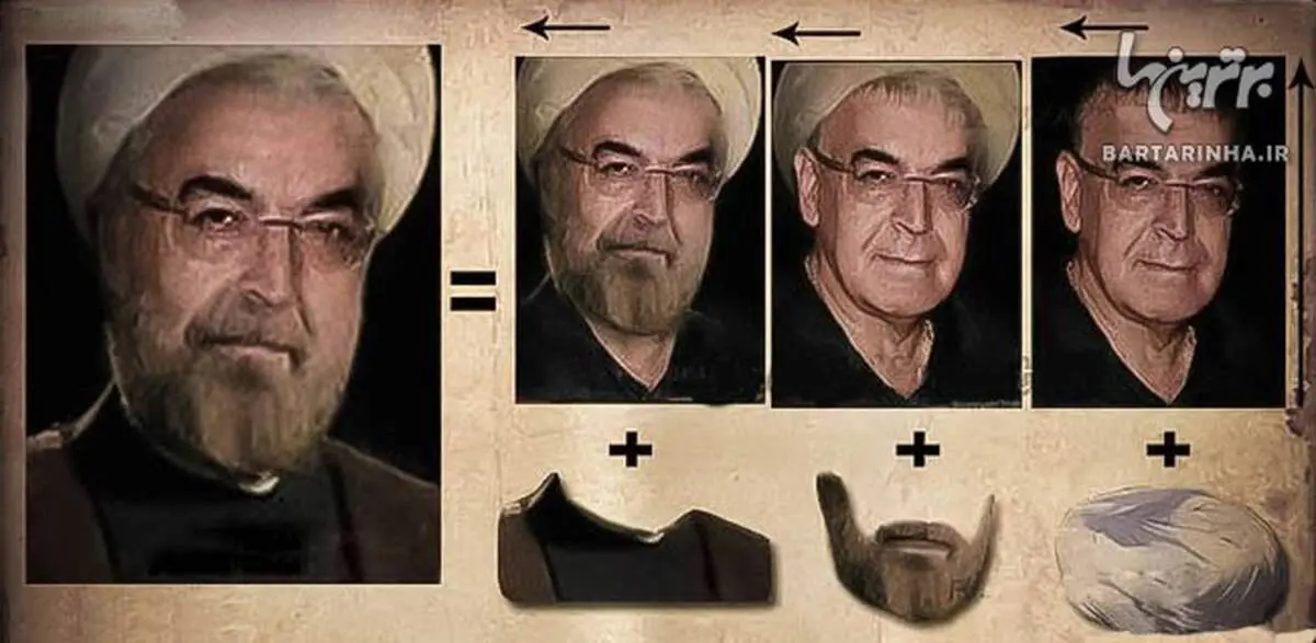 عکس/ شباهت جالب یک هنرپیشه به روحانی