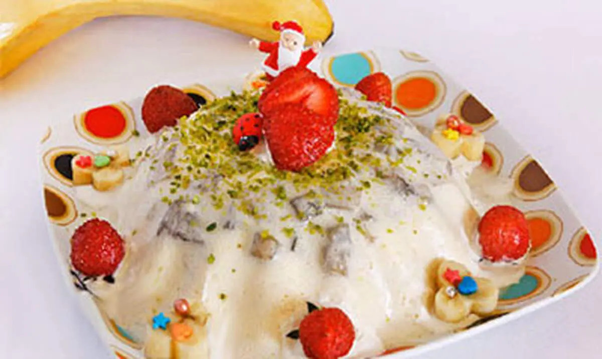 طرز تهیه ی دسر سوفله موز