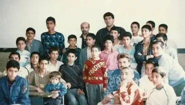 عکس/ عابدزاده استقلالی با زرینچه در مدرسه
