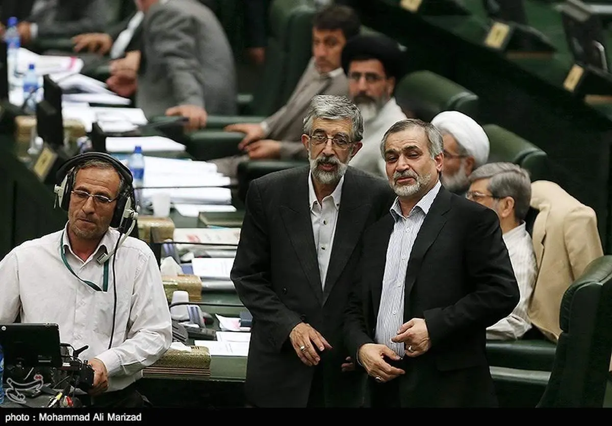 برادر رئیسجمهور در کنار حدادعادل/عکس