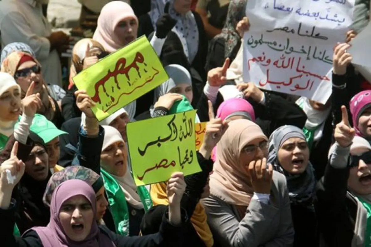 سرکوب تظاهرات فلسطینیان مخالف اسد و السیسی