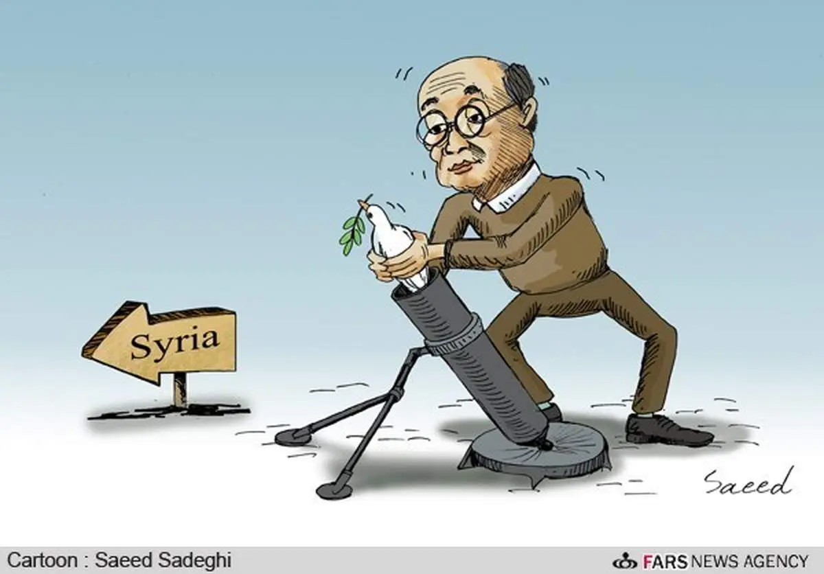 کاریکاتور/ بان کیمون: ملت سوریه مستحق صلح هستند!