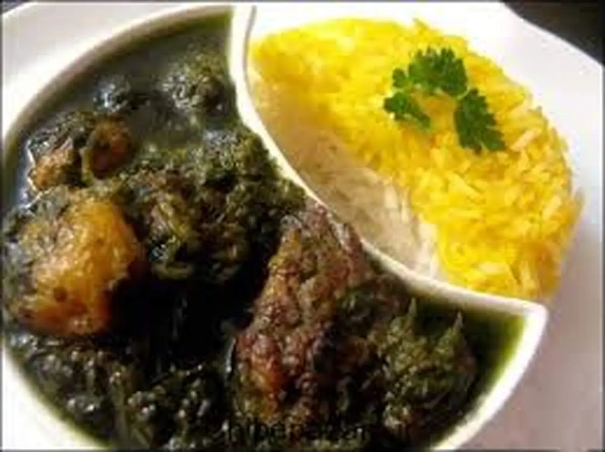 خورش آلو اسفناج بپزید