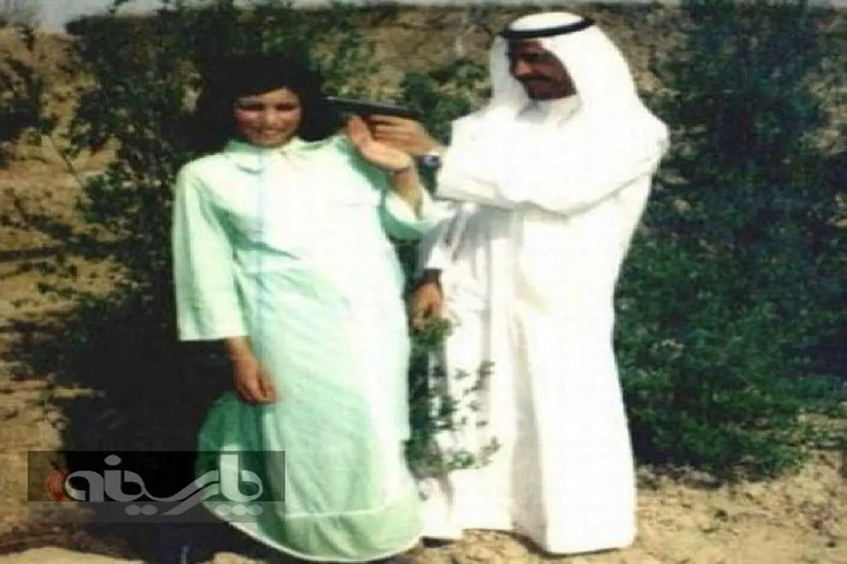 عکس: شوخی رومانتیک صدام حسین با همسرش!