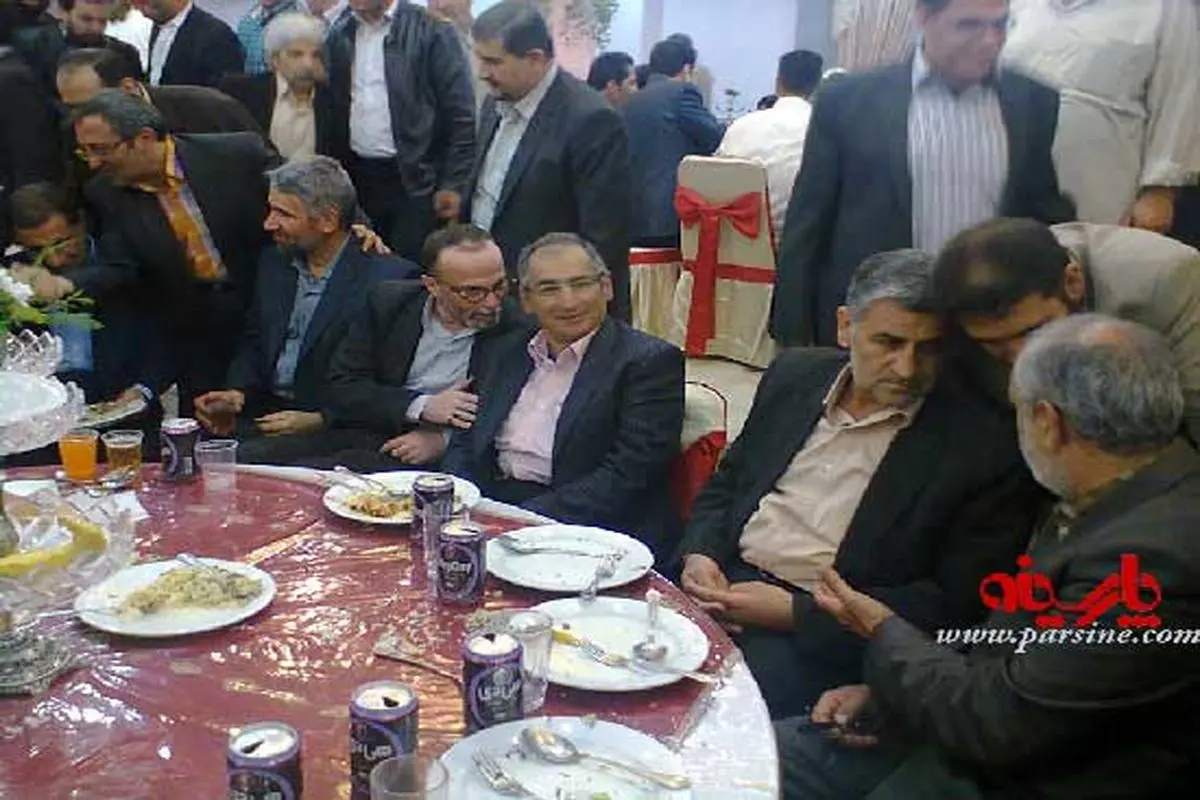 عکس/ عروسی پسر الله کرم از صادق زیباکلام تا سرداران سپاه