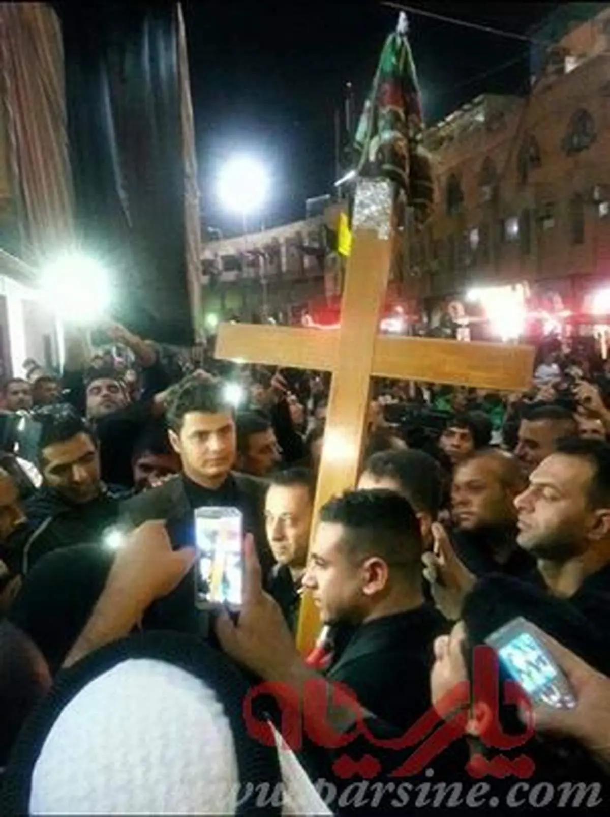 عکس: عزاداران مسیحی امام حسین(ع)/ کربلا