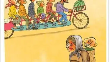 پاسخ یک کاریکاتوریست به بیلبورد اقزایش جمعیت
