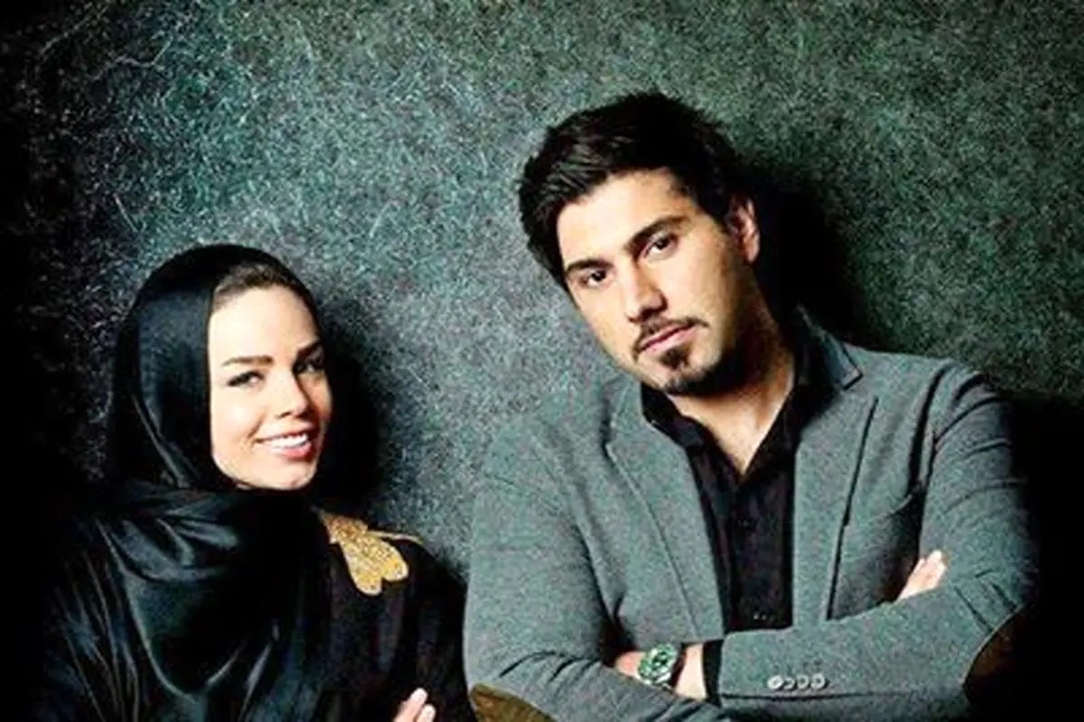 عکس/ احسان خواجه امیری در کنار همسرش