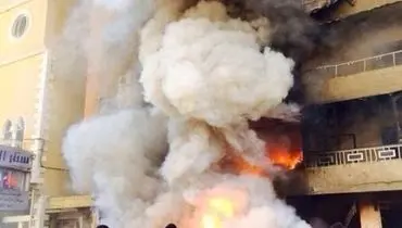 عکس: انفجار دوباره در ضاحیه بیروت