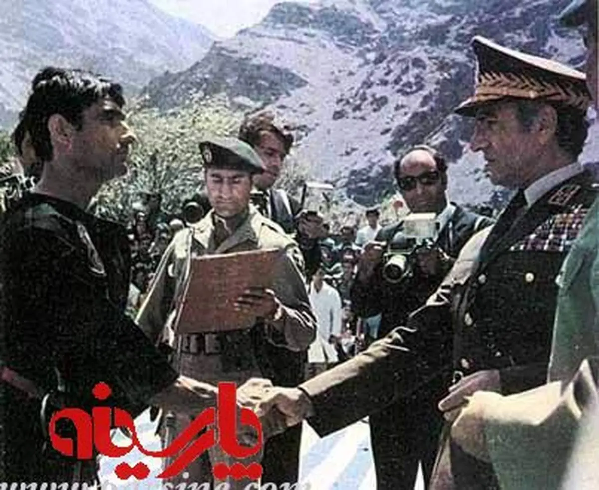 عکس: ابراهیم میرزایی و محمدرضا پهلوی
