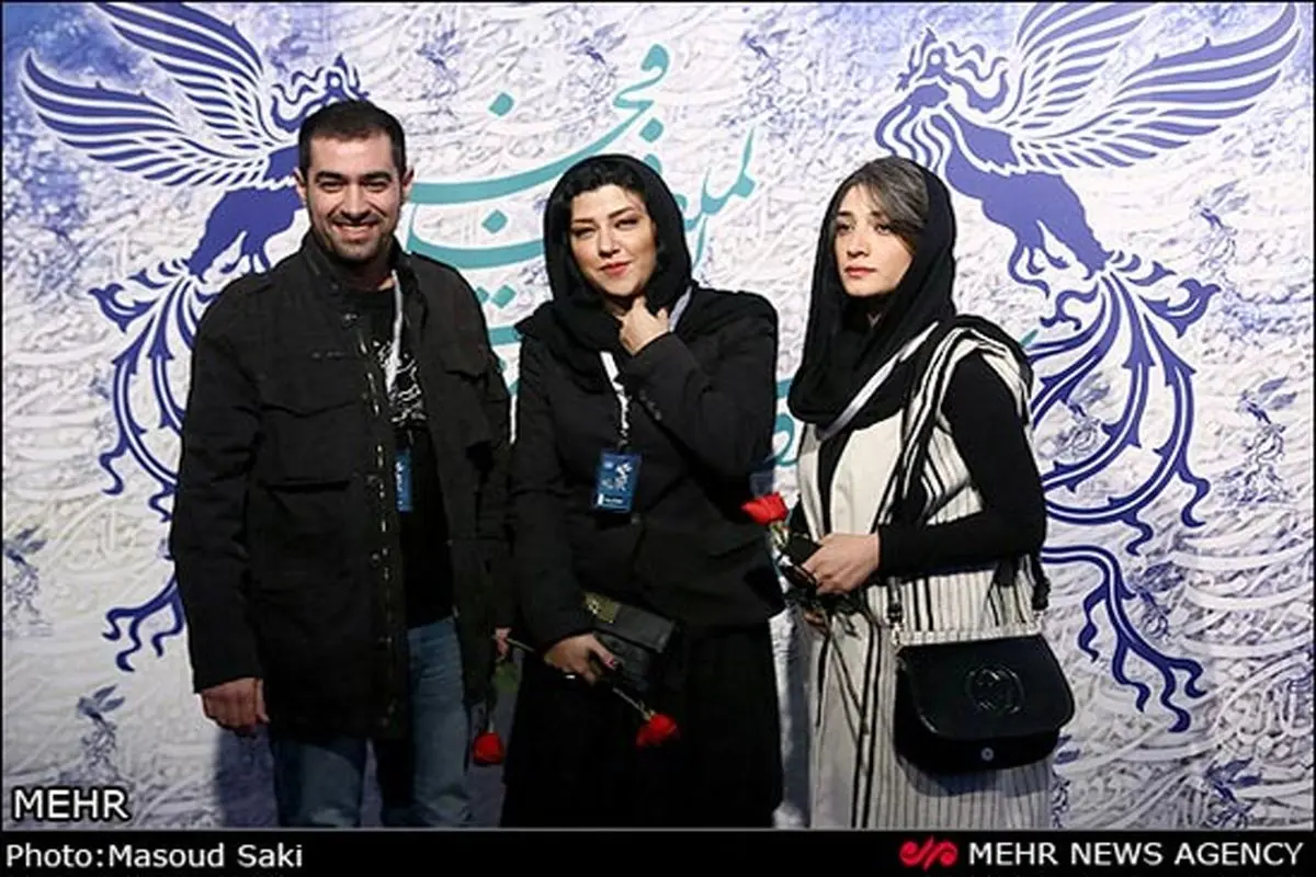 عکس/ شهاب حسینی و همسرش در افتتاحیه جشنواره فیلم فجر