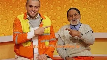 عکس/ علی ضیا در لباس رفتگری