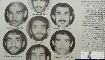 عکس/ تیم ملی کشتی فرنگی اعزامی به جهانی اسلو-1985