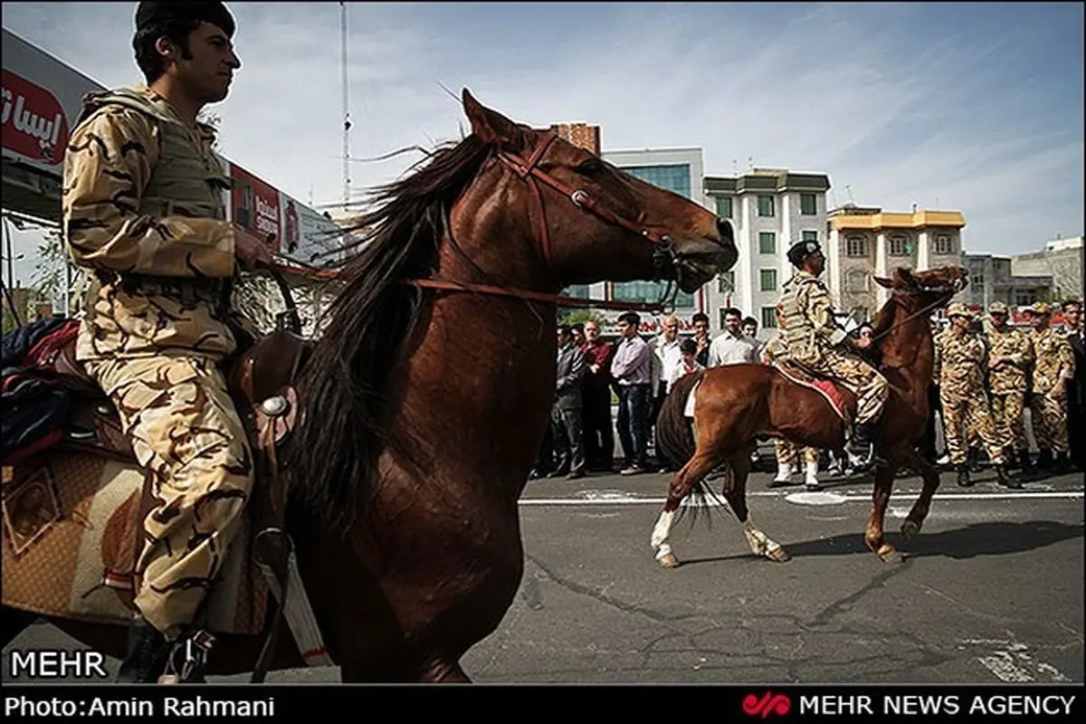 عکس/ یگان اسب سوار ارتش ایران