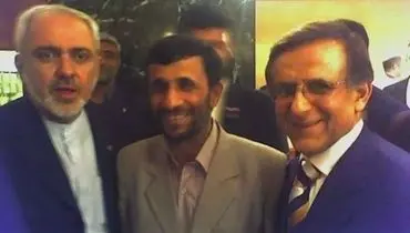 عکس/ احمدی نژاد، ظریف و رئیس شورای ایرانیان آمریکایی