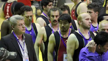 "نقی" در اردوی تیم ملی کشتی +عکس