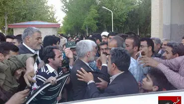 عکس/ استقبال از جلیلی در گلپایگانی
