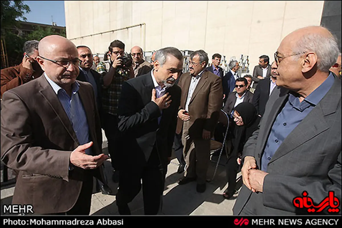عکس: برادر رئیس‌جمهور در مراسم بدرقه محمدرضا لطفی