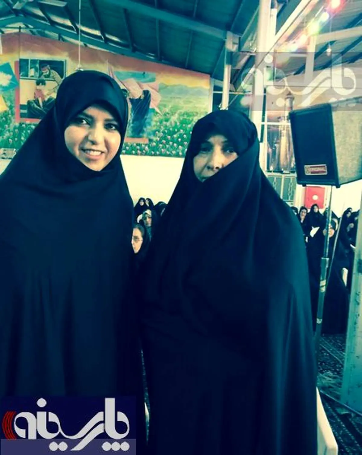 نعیمه اشراقی و همسر شهید همت