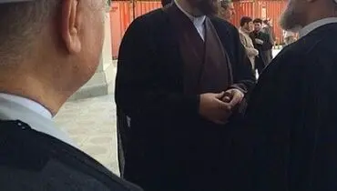 عکس پسر سیدحسن از مراسم ارتحال