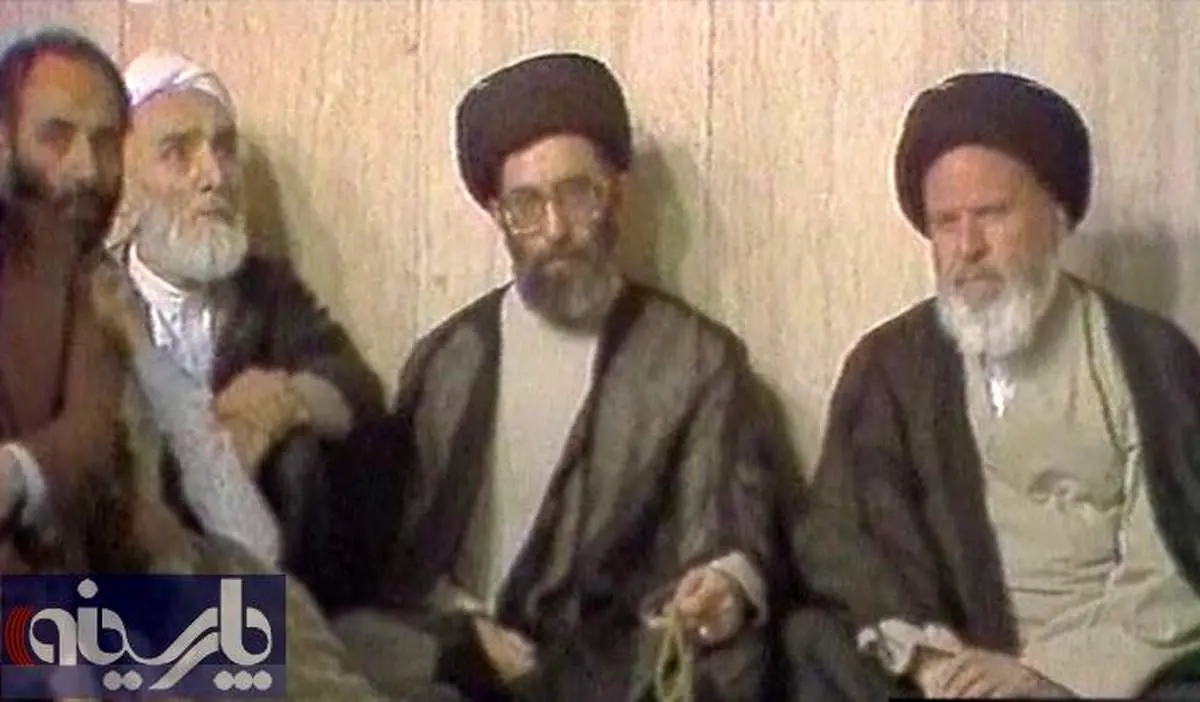 عکس: آیت الله خامنه ای، موسوی اردبیلی و فلسفی در حسینیه جماران