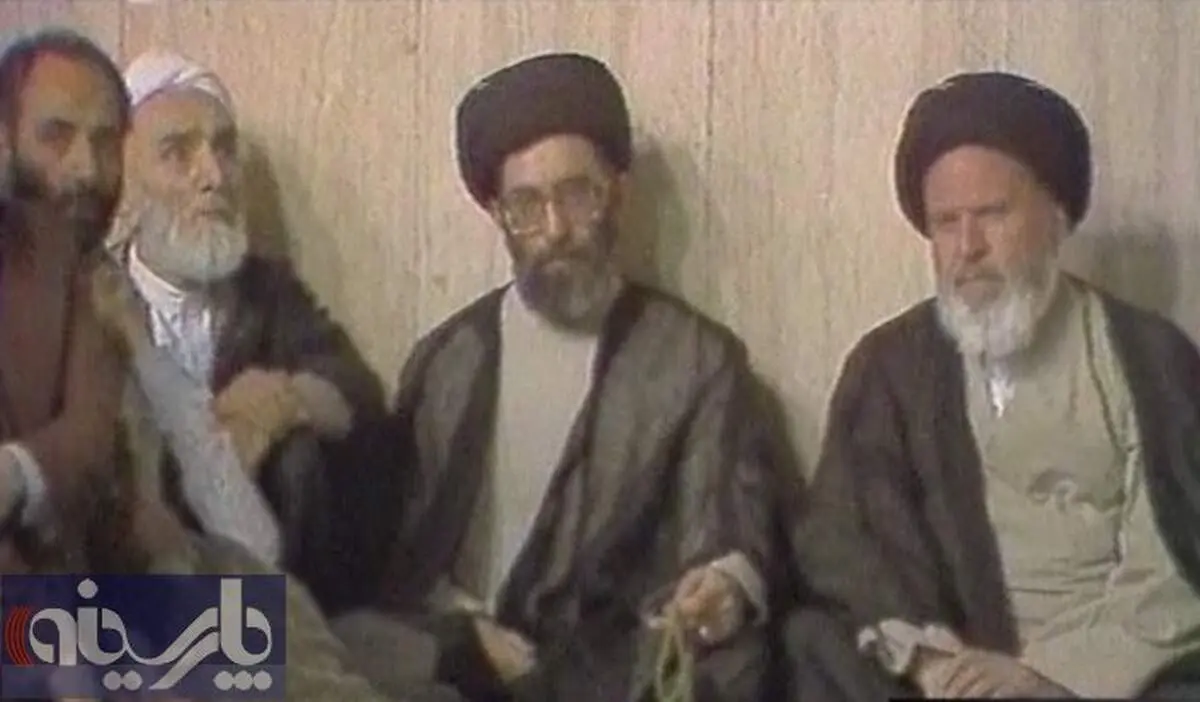 عکس: آیت الله خامنه ای، موسوی اردبیلی و فلسفی در حسینیه جماران