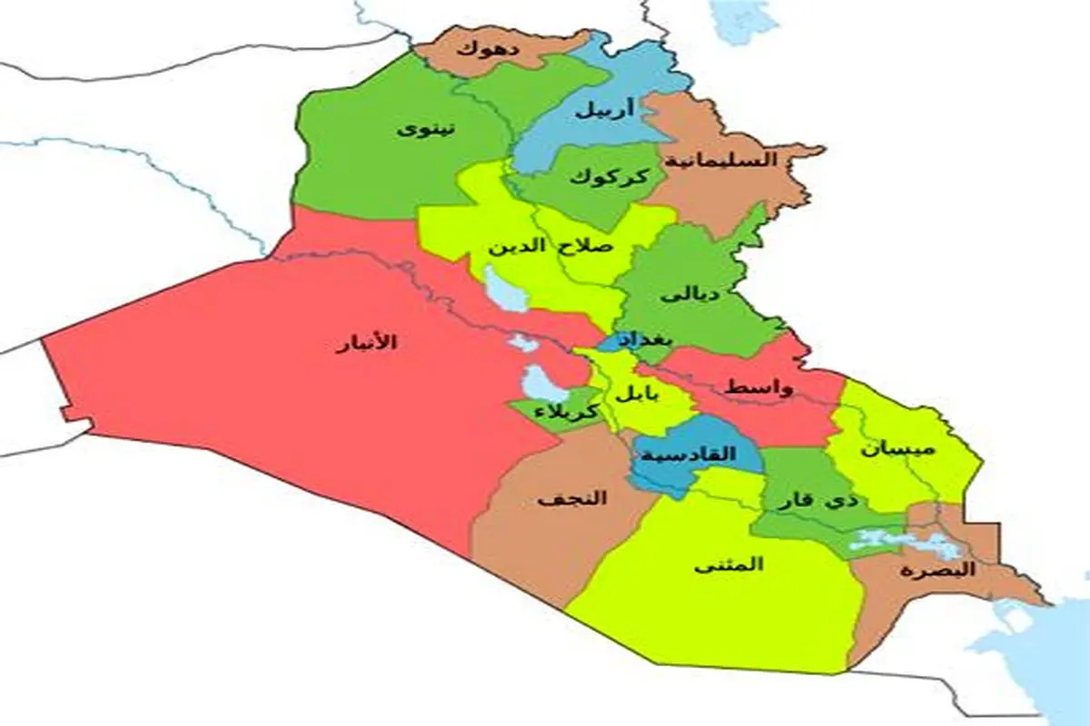 عکس: استان های عراق