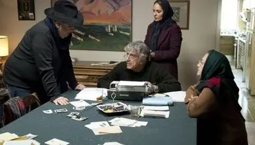 عکسی از مهناز افشار و رضا کیانیان در پشت صحنه فیلم جدید