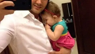 عکس جدید شاهرخ استخری و دخترش!