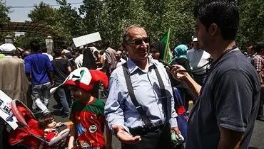زیبا کلام در راهپیمایی روز قدس