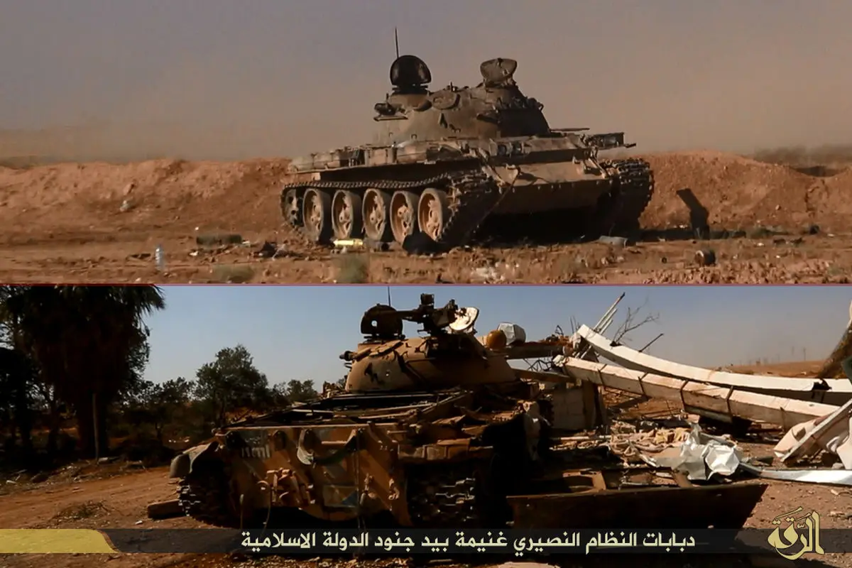 گزارش تصویری تصرف فرودگاه نظامی طبقه در سوریه توسط داعش