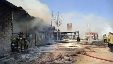 جزئیات جدید از آتشسوزی کارخانه تولید چسب در البرز + فیلم