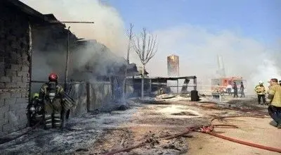 جزئیات جدید از آتشسوزی کارخانه تولید چسب در البرز + فیلم