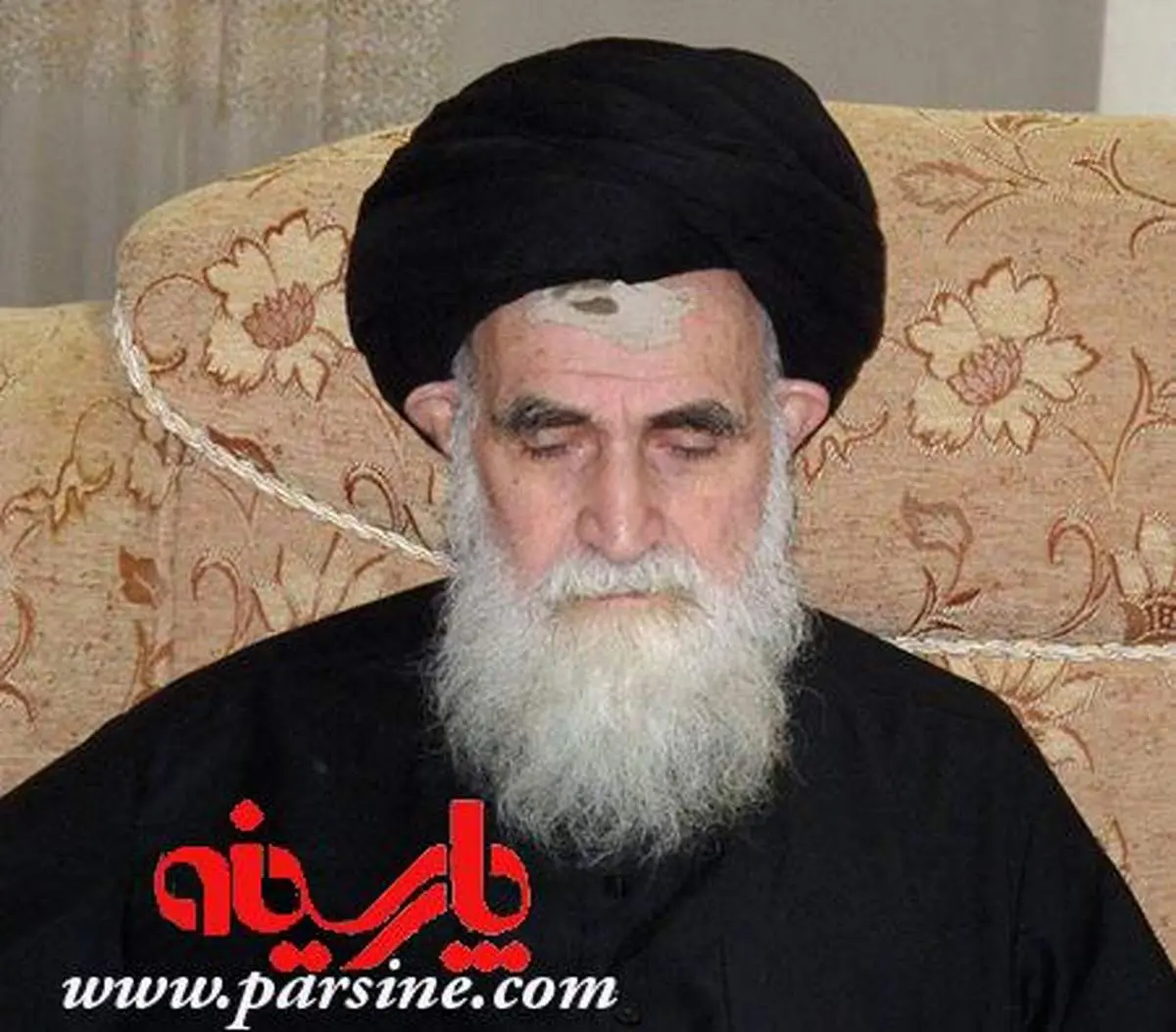 عکس: تربت گذاری آیت الله روحانی در عزای حسینی
