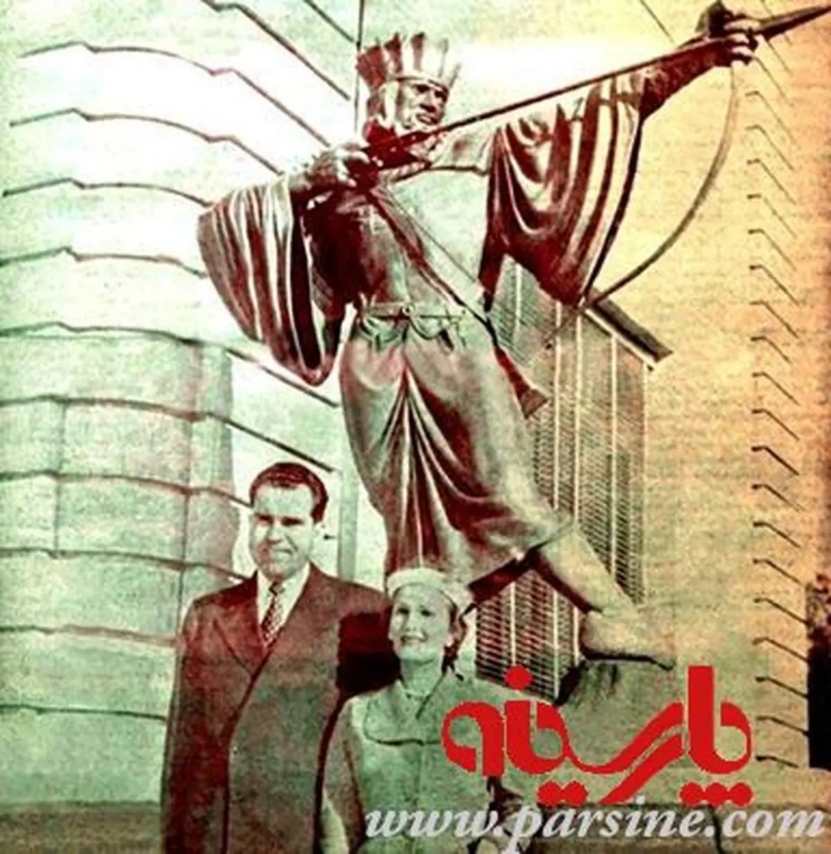 نیکسون و همسرش در تهران