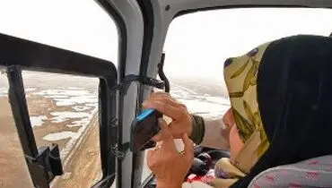بازدید هوایی ابتکار از گرد و غبار