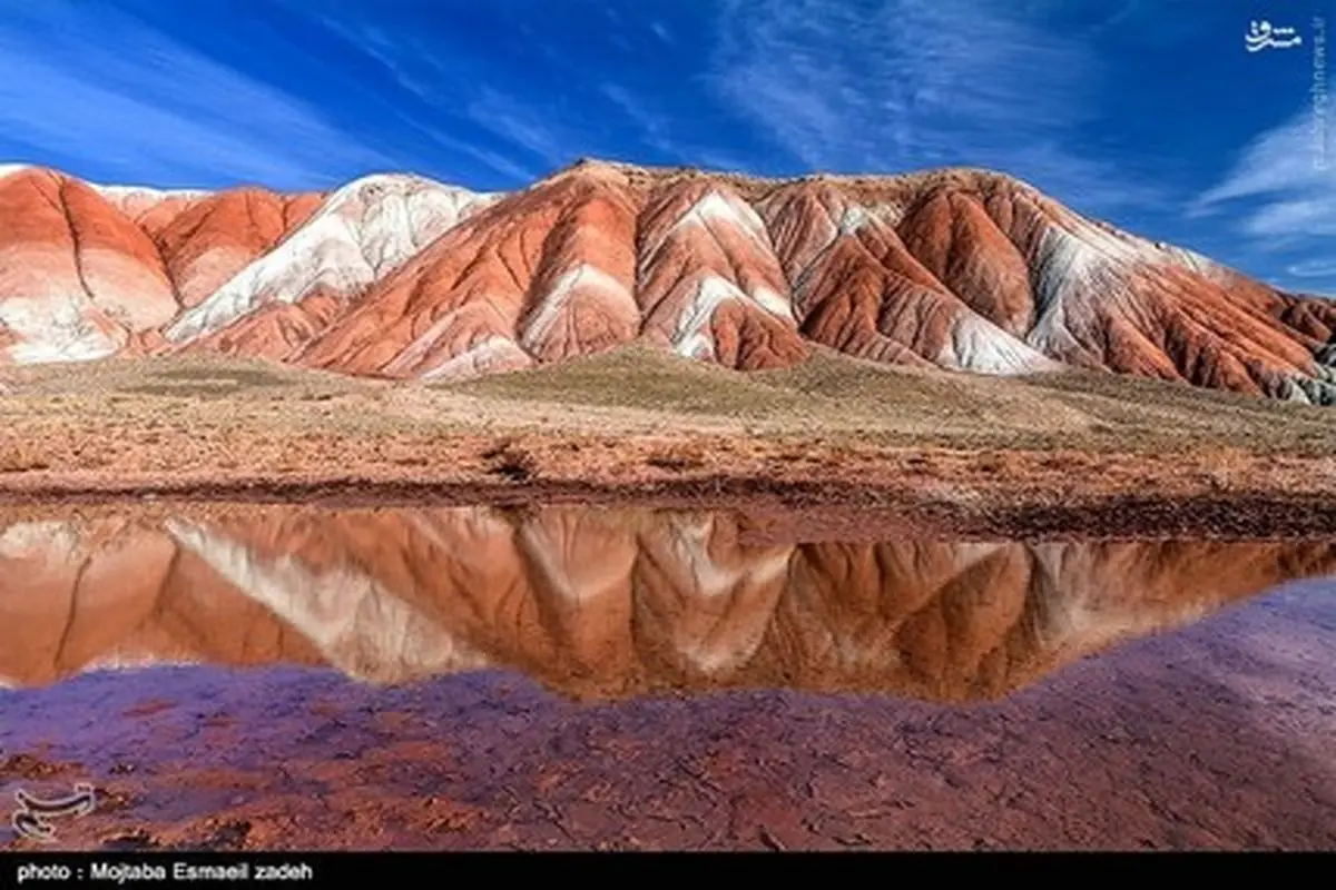 تصاویر/ کوه‌های رنگی در تبریز
