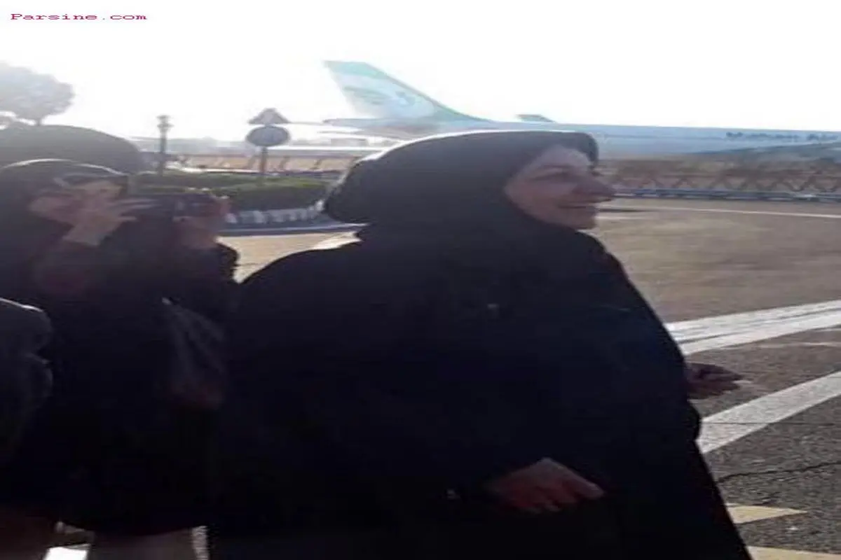 عکس:همسر ظریف در فرودگاه