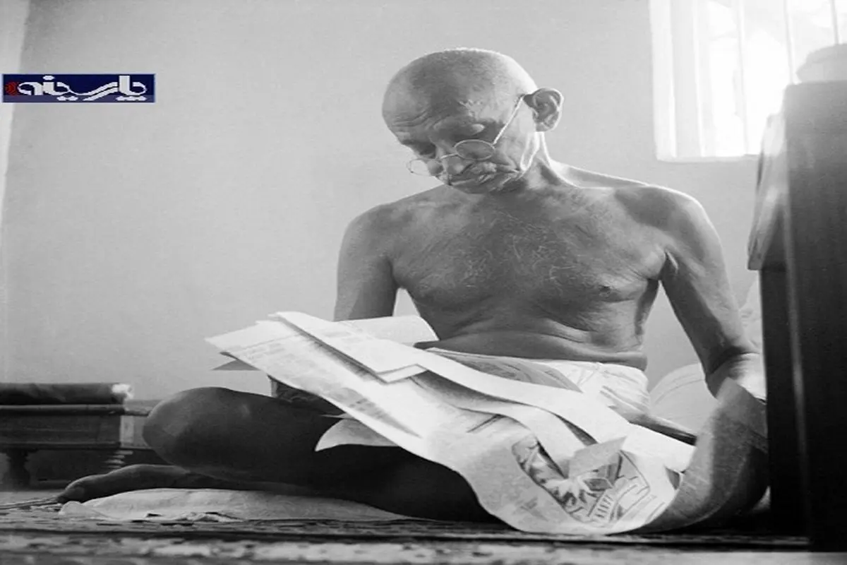 عکسی دیده نشده از گاندی
