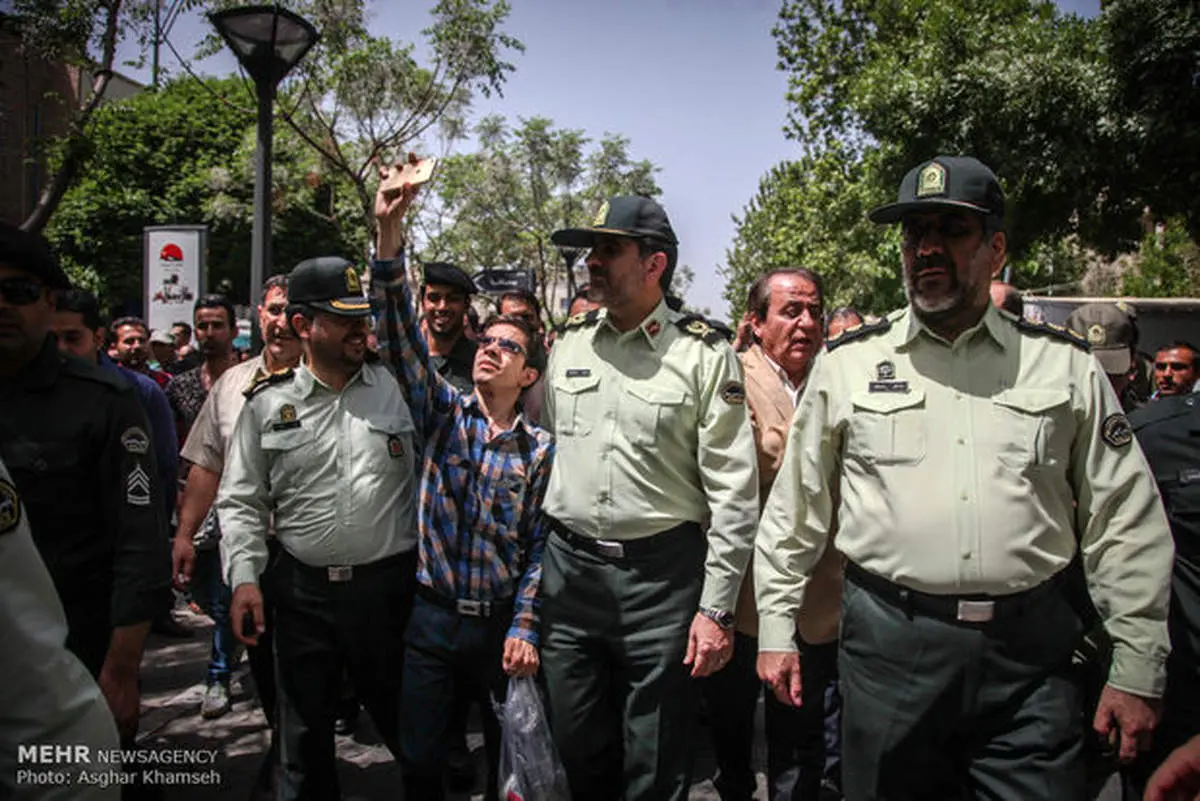 عکس/ من و رئیس پلیس تهران ، همین الان ، یهویی